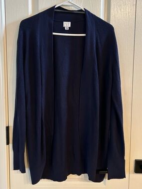 a new day Navy Open-Front Lightweight Cardigan
